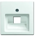 ABB Busch-Jaeger Balance Centraalplaat datadoos RJ45 SI-B Jack plug Centraalplaat 1 connector Zonder label wit 2CKA001753A0225