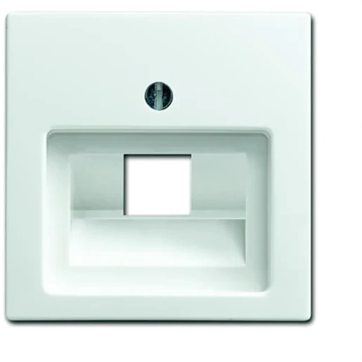 ABB Busch-Jaeger Balance Centraalplaat datadoos RJ45 SI-B Jack plug Centraalplaat 1 connector Zonder label wit 2CKA001753A0225