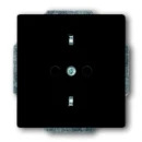 ABB Busch-Jaeger Future Axcent Carat wandcontactdoos centraalplaat inbouw 16A 250V RA KV Glanzend antraciet RAL 7021 IP20 2CKA002013A5265