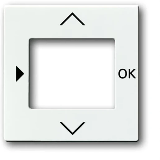 ABB Busch-Jaeger Future Solo Axcent Carat Centraalplaat timer 6455-56 1098U(F) centraalplaat wit RAL 9016 2CKA006430A0306