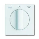 ABB Busch-Jaeger Centraalplaat + knop knevelgreep wit RAL 9010 2CKA001710A1811