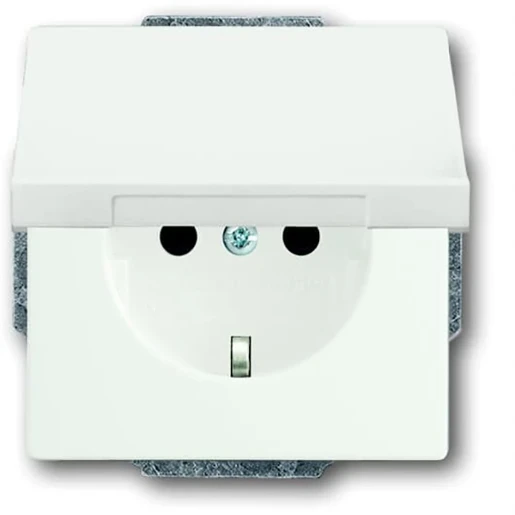 ABB Busch-Jaeger Future wandcontactdoos centraalplaat inbouw 16A 250V RA Mat wit RAL 9016 IP20 2CKA002018A1494