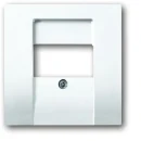 ABB Busch-Jaeger Future Solo Axcent Carat Centraalplaat TAE/USB TAE Bedieningselement Zonder label wit 2CKA001710A3162