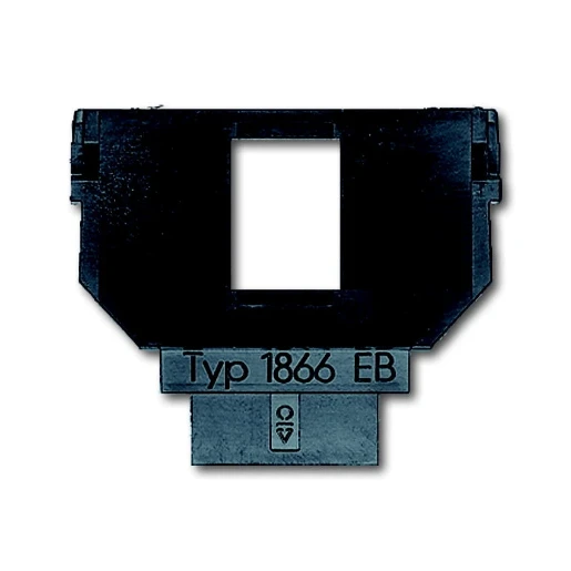 ABB Busch-Jaeger Balance SI Solo carat Alpha Im Inzetplaat 216000-2/216005-4 Modular-Jack Basiselement 1 connector Zonder label antraciet 2CKA001764A0174