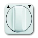 ABB Busch-Jaeger Reflex SI Centraalplaat + knop knevelgreep wit RAL 9010 2CKA001753A2264