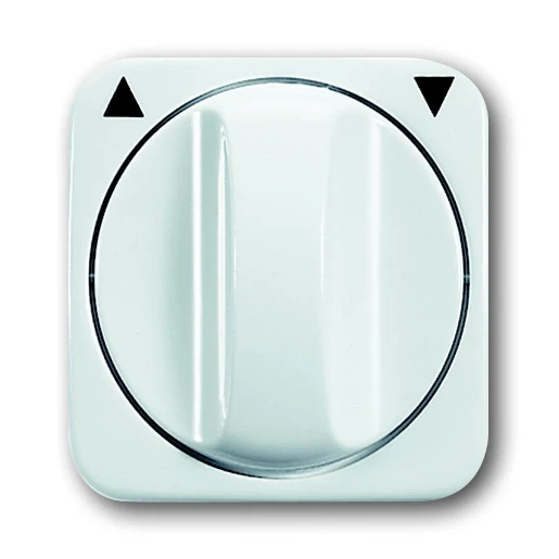 ABB Busch-Jaeger Reflex SI Centraalplaat + knop knevelgreep wit RAL 9010 2CKA001753A2264