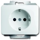 ABB Busch-Jaeger Alpha wandcontactdoos centraalplaat inbouw 16A 250V RA KV Mat platina RAL IP20 2CKA002013A5250