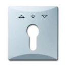 ABB Busch-Jaeger Centraalplaat slot 27 USL-101 sleutel aluminium RAL 9006 2CKA001710A3804