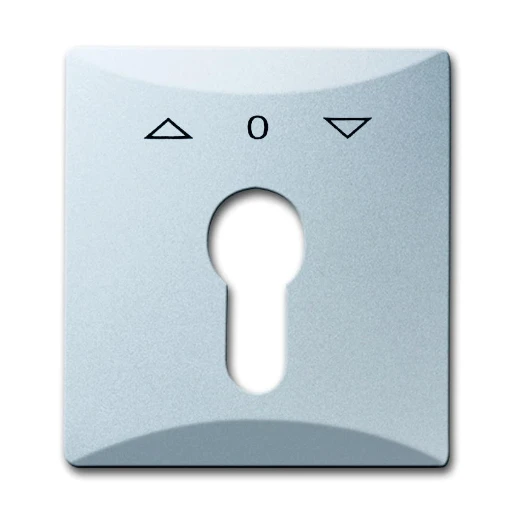 ABB Busch-Jaeger Centraalplaat slot 27 USL-101 sleutel aluminium RAL 9006 2CKA001710A3804