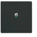 ABB Busch-Jaeger F@home bedieningswip scene aan / uit enkele wip zwart RAL 9005 2CKA006220A0501