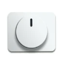 ABB Busch-Jaeger Alpha Centraalplaat draaiknop wit RAL 9016 2CKA006599A2324