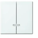 ABB Busch-Jaeger Balance Bedieningselement toets seriedimmer 6565U SI-B tweedelige drukker wit RAL 9010 2CKA006599A3019