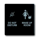 ABB Busch-Jaeger Future bedieningselement niet storen + kamer schoonmaken aan / uit tweedelige wip zwart RAL 9005 2CKA001751A3037