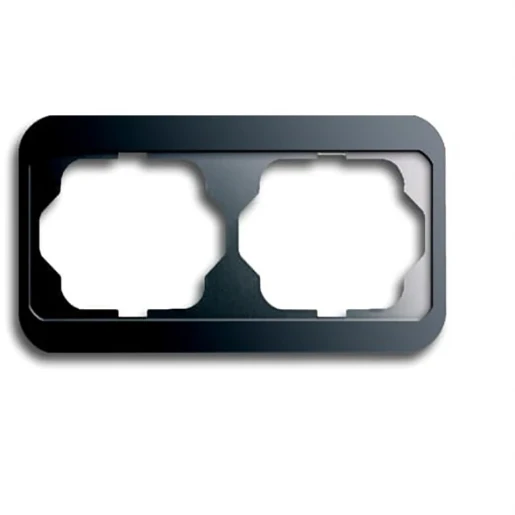 ABB Busch-Jaeger Alpha nea Afdekraam 2-voudig Horizontaal Platina IP20 2CKA001754A1629