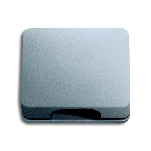 ABB Busch-Jaeger Alpha Centraalplaat KD/TAE Luidsprekeraansluiting Basiselement met centrale afdekplaat MetaalZonder label titanium 2CKA001710A3337