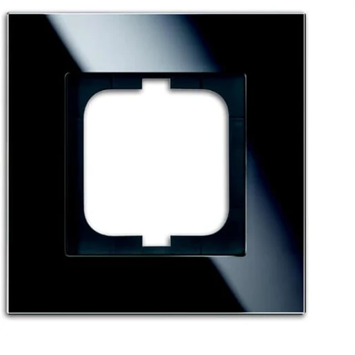 ABB Busch-Jaeger Carat Afdekraam 1-voudig Horizontaal en verticaal Zwart RAL 9005 IP20 2CKA001754A4322