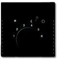 ABB Busch-Jaeger Future Centraalplaat 1095/96U draaiknop zwart RAL 9005 2CKA001710A3909