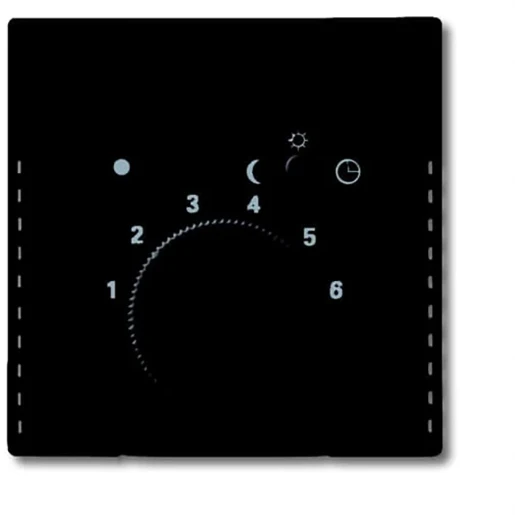 ABB Busch-Jaeger Future Centraalplaat 1095/96U draaiknop zwart RAL 9005 2CKA001710A3909