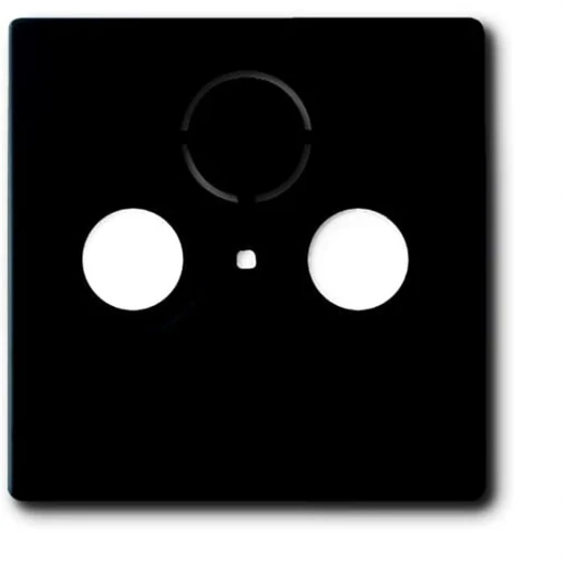 ABB Busch-Jaeger Future Axcent Carat Centraalplaat antenne Satelliet Centraalplaat 3 connectoren Zonder label zwart 2CKA001724A4298