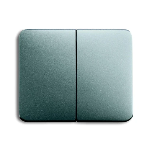 ABB Busch-Jaeger Alpha bedieningselement serie wissel aan / uit enkele wip titanium 2CKA001751A2838