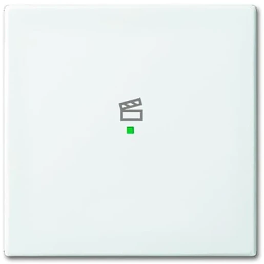 ABB Busch-Jaeger F@home bedieningswip 1-v si-b enkele wip wit RAL 9010 2CKA006220A0358