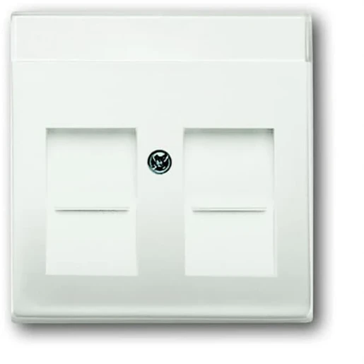 ABB Busch-Jaeger Future Centraalplaat Jack plug Centraalplaat 2 connectoren Met label wit 2CKA001710A3887