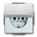 ABB Busch-Jaeger Future wandcontactdoos centraalplaat inbouw 16A 250V RA Mat aluminium RAL 9006 IP20 2CKA002018A1487