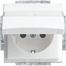 ABB Busch-Jaeger Balance wandcontactdoos centraalplaat inbouw 16A 250V RA KV Glanzend wit RAL 9010 IP20 2CKA002013A5384