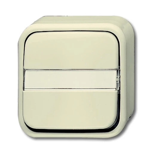 ABB Busch-Jaeger AP Tekstschakelaar nulklem Wip Glanzend wit RAL 1013 2CKA001442A0475