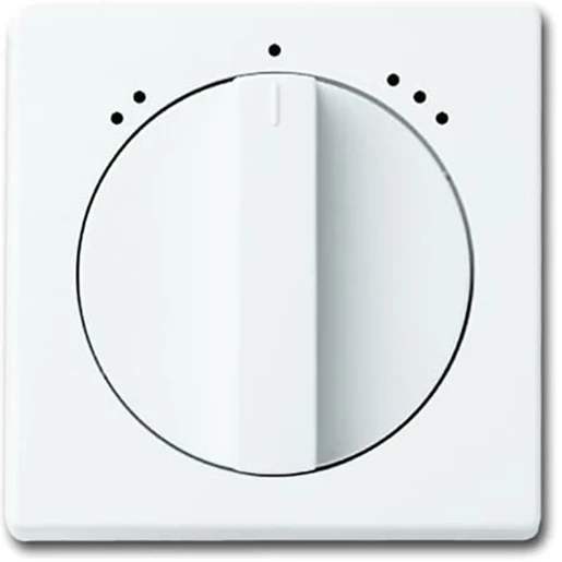 ABB Busch-Jaeger Future Solo Axcent Carat Centraalplaat + 2711U knevelgreep wit RAL 9016 2CKA001710A3512