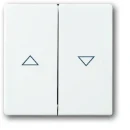 ABB Busch-Jaeger Future Solo Axcent Carat Bedieningselement tweedelige wip wit RAL 9016 2CKA001751A2756