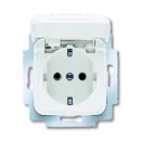 ABB Busch-Jaeger Reflex SI wandcontactdoos centraalplaat inbouw 16A 250V RA Glanzend wit RAL 9010 IP20 2CKA002018A0778