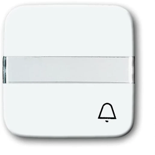 ABB Busch-Jaeger Reflex SI bedieningselement pulsdrukker aan / uit enkele wip wit RAL 9010 2CKA001731A0538