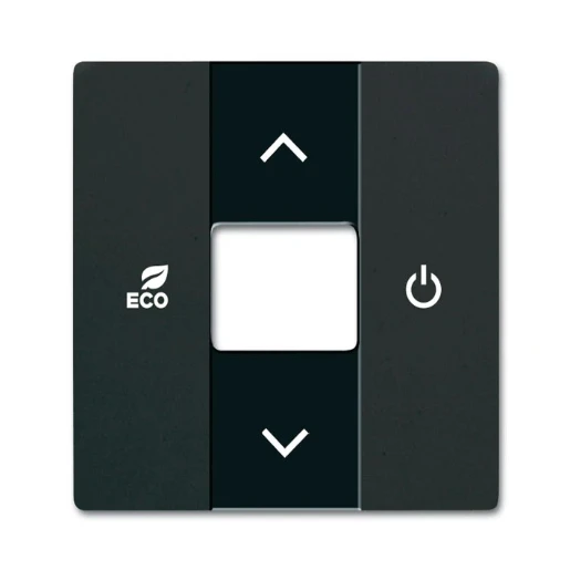 ABB Busch-Jaeger F@home centraalplaat enkele drukker zwart RAL 9005 2CKA006220A0511