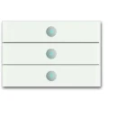 ABB Busch-Jaeger KNX, axcent Tastsensor KNX 3-voudig wit inbouw IP20 2CKA006310A0171