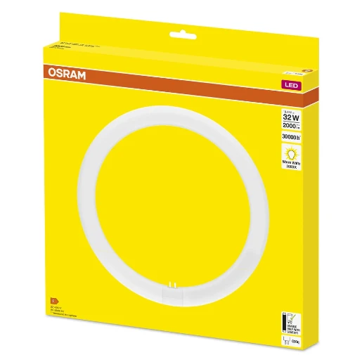 Osram G10q ronde led-buis em 3000K 2000lm 300mm 110° 220 - 240V gematteerd wit 4099854042669