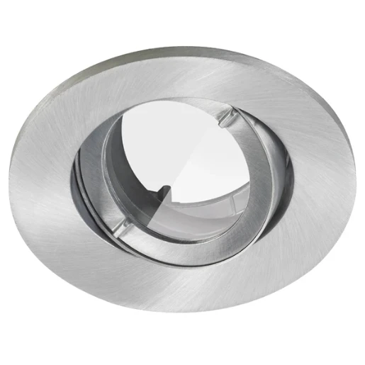 Lumiance Inset Trend 75 Swing GU10 inbouwspot kantelbaar 0K 95x95mm Vrijstralend/diffuus aluminium 3084061
