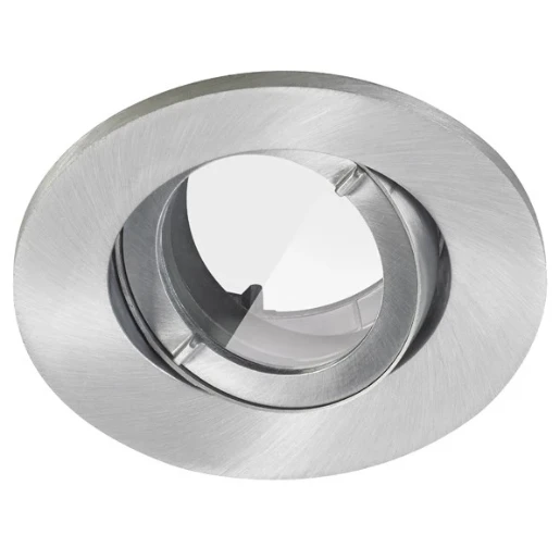 Lumiance Inset Trend 75 Swing GU10 inbouwspot kantelbaar 0K 95x95mm Vrijstralend/diffuus aluminium 3084061