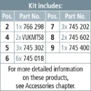 Dehn Earthing and short-circuiting kit ti f.cable distr.cabinets w.sheet