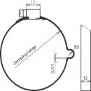 Dehn Conductor holder f.rd 8mm stst f.downpipes d 80-100mm