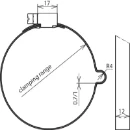 Dehn Conductor holder f.rd 8mm stst f.downpipes d 80-100mm