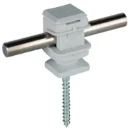 Dehn Conductor holder dehnsnap plastic grey h 16mm f.rd 8mm w.threaded wo