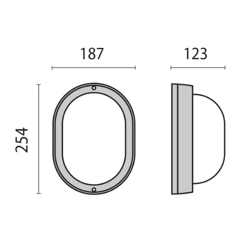 PIL EKO LED portiekarmatuur - buitenarmatuur 3000K 479lm 126x255mm Vrijstr Steekklem IP66 antraciet 3013836