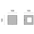PIL Quasar 10 LED buitenarmatuur 3000K 192lm 100x100mm Vrijstr Steekklem IP44 antraciet 303362