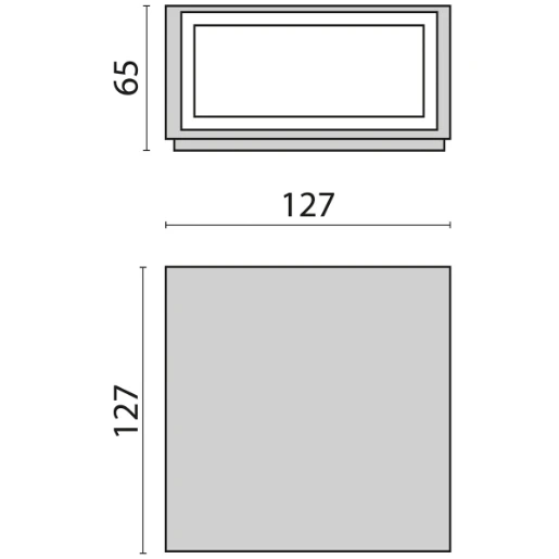 PIL Mimik 10 LED buitenarmatuur 3000K 818lm 65x127mm 11-20° Schroefklem IP66 antraciet 304859