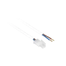 Lumiparts aansluitsnoer met mini amp (male) 2x 0,75 3m Verbindingskabel 2x0.75mm² wit 5.03.0002