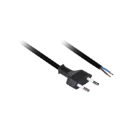 Lumiparts 2x 0,75 2m plat Verbindingskabel 2x0.75mm² zwart 5.03.0033