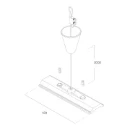 Ivela DKM/LKM spanningsrail verstelbaar Koppeling/verbinder recht aluminium 8.04.1588