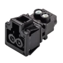 Wieland GST15I2 CHASSIS FEMALE ZWART SCHROEF