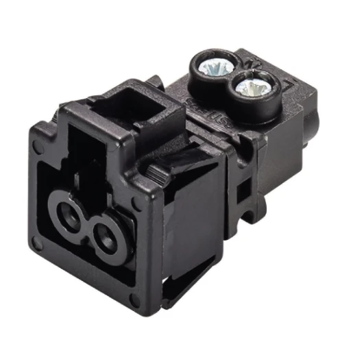 Wieland GST15I2 CHASSIS FEMALE ZWART SCHROEF